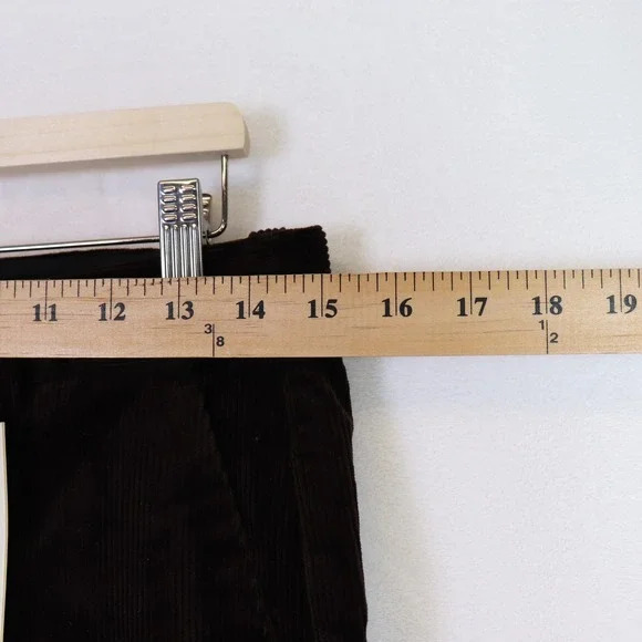 BANANA REPUBLIC Brown Corduroy Wide Leg Trousers 8 Petite - Picture 8 of 11